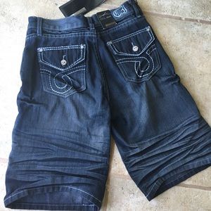 Boys Designer jean shorts.